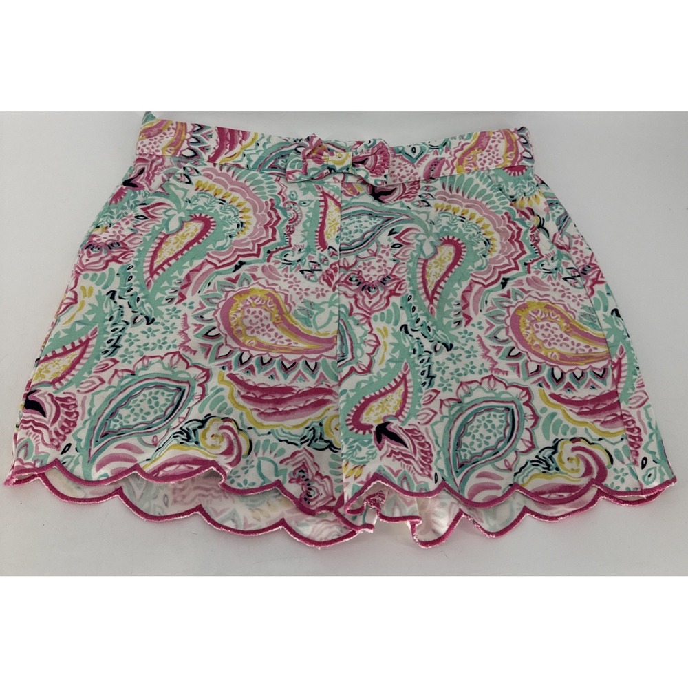 Crown & Ivy Girls Colorful Paisley Print Shorts Spring Summer Youth L NWT